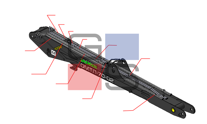 Гидрооборудование ПЛ 70.02.06.100 стрелы* - фото 5786