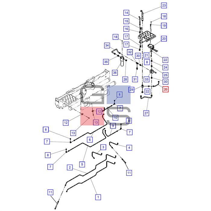 Трубопровод РМ_Е71028 (не оригинал) - фото 5832