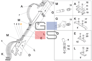 Трубопровод 94268993 выносной стрелы*